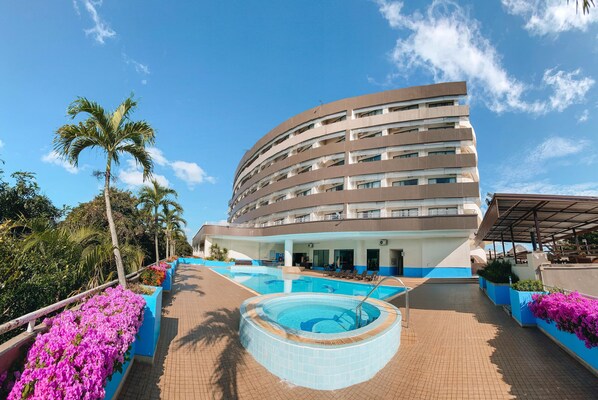 Indoor pool, outdoor pool, open 7:00 AM to 6:30 PM, pool loungers - Loei Palace Hotel (Mueang Loei)