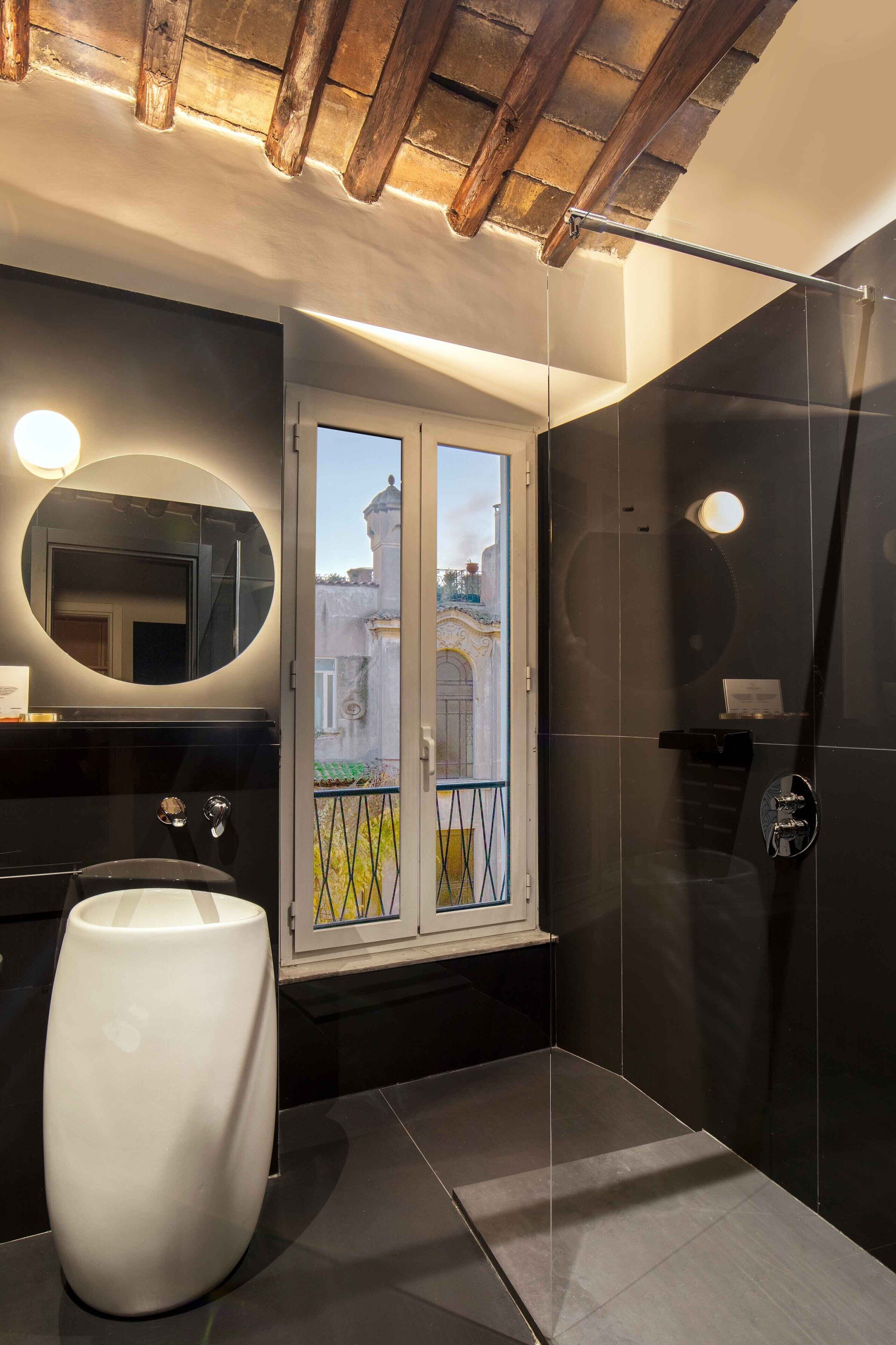 royal suite | bathroom | hair dryer, bidet, towels