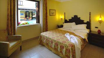 Pillow-top beds, minibar, in-room safe, desk