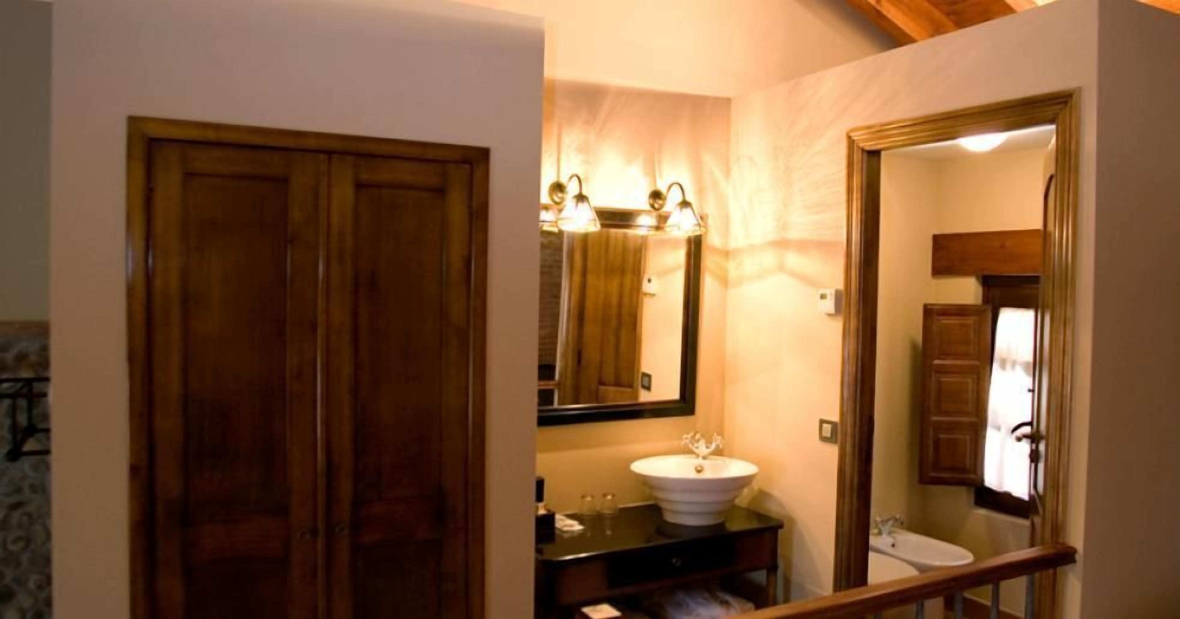 hair dryer, bathrobes, towels