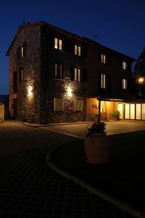 Front of property – evening/night