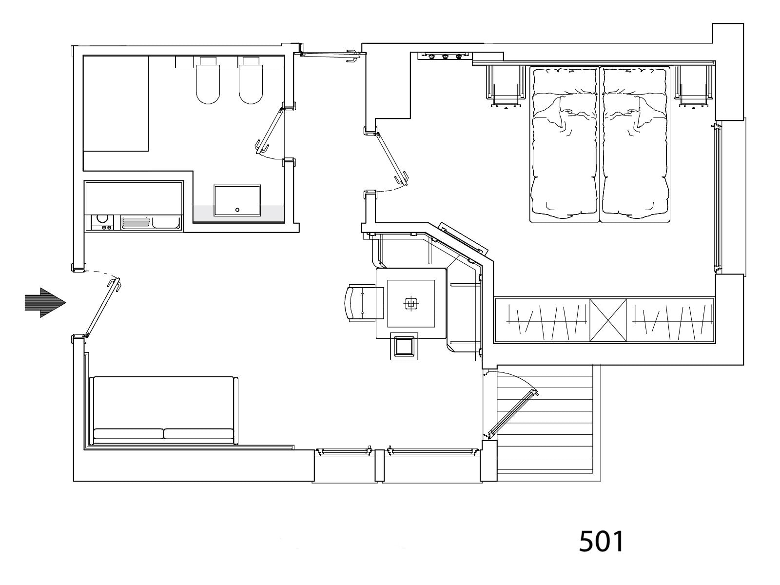 standard apartment, 1 bedroom, mountain view | 1 bedroom, free wifi, bed sheets