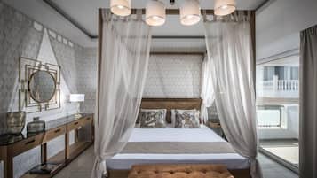 Executive Suite, 1 Katil Raja (King), Sea View (Matheo) | Peti besi dalam bilik, meja, seterika/papan seterika