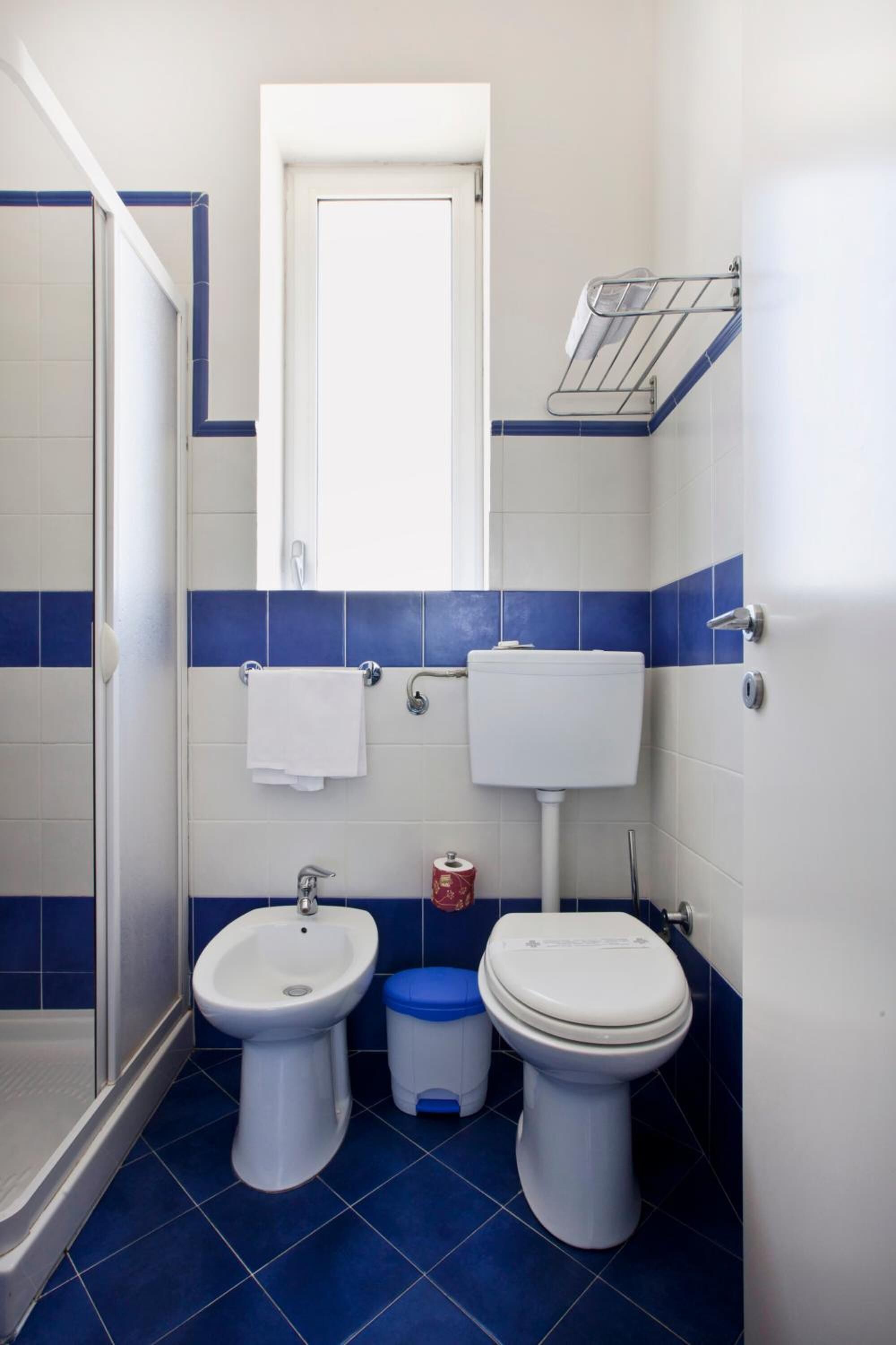 shower, free toiletries, hair dryer, bathrobes