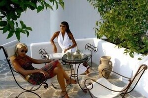 Breakfast, lunch, brunch served; Mediterranean cuisine