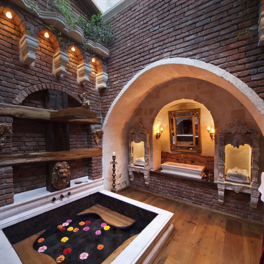 Sacred Suites | Bathroom | Free toiletries, hair dryer, bathrobes, slippers