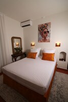 Quarto casal standard, suíte, vista para o jardim (n°6 - 1er étage) | Cortinas blackout, quartos à prova de som, roupa de cama