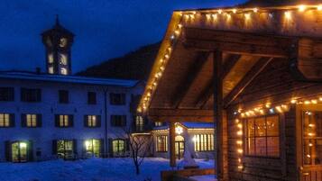 Front of property – evening/night