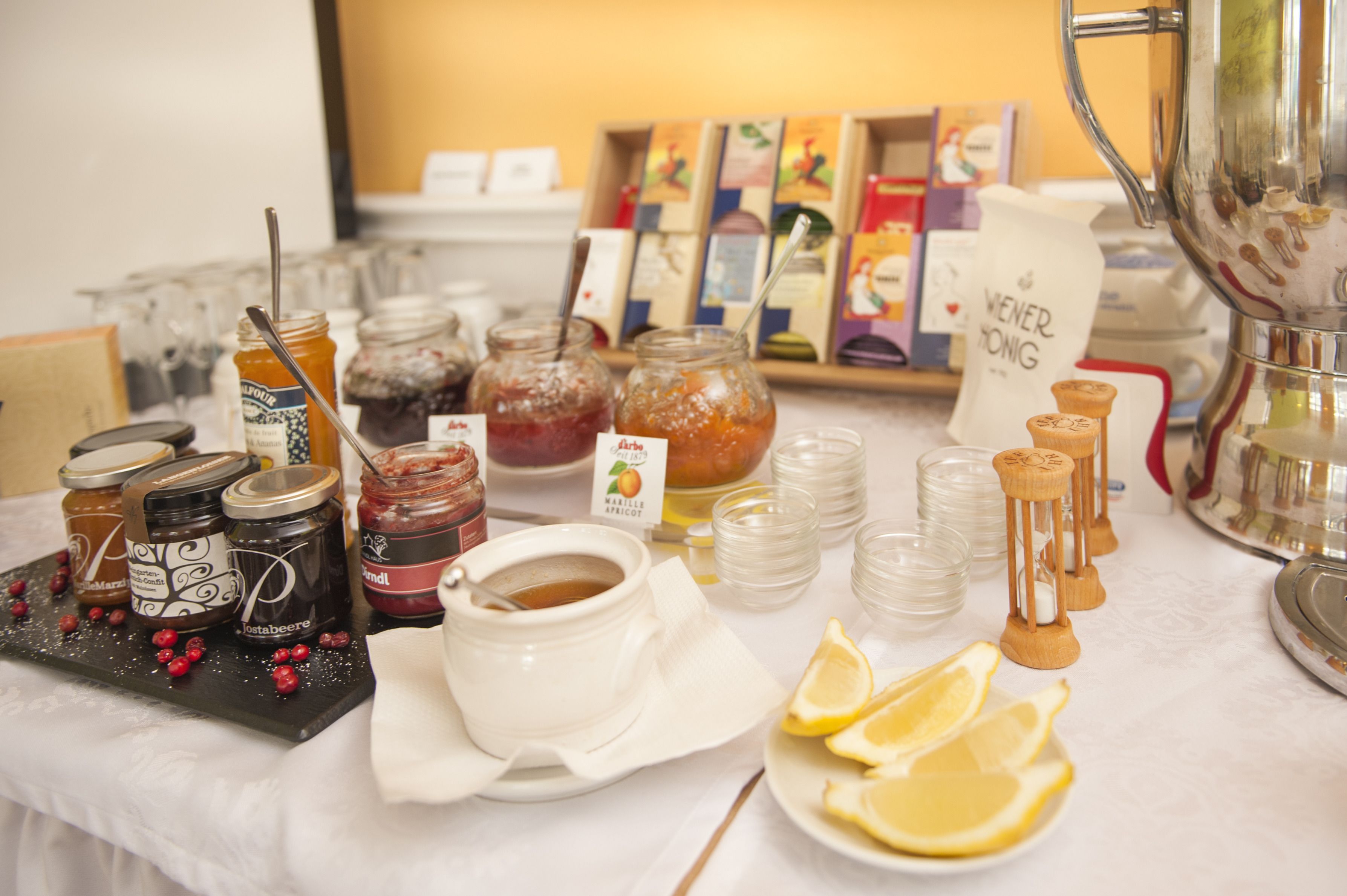 daily buffet breakfast (eur 19 per person)