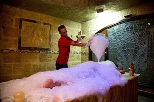 Turkish bath, body wraps, body scrubs, facials, 4 treatment rooms