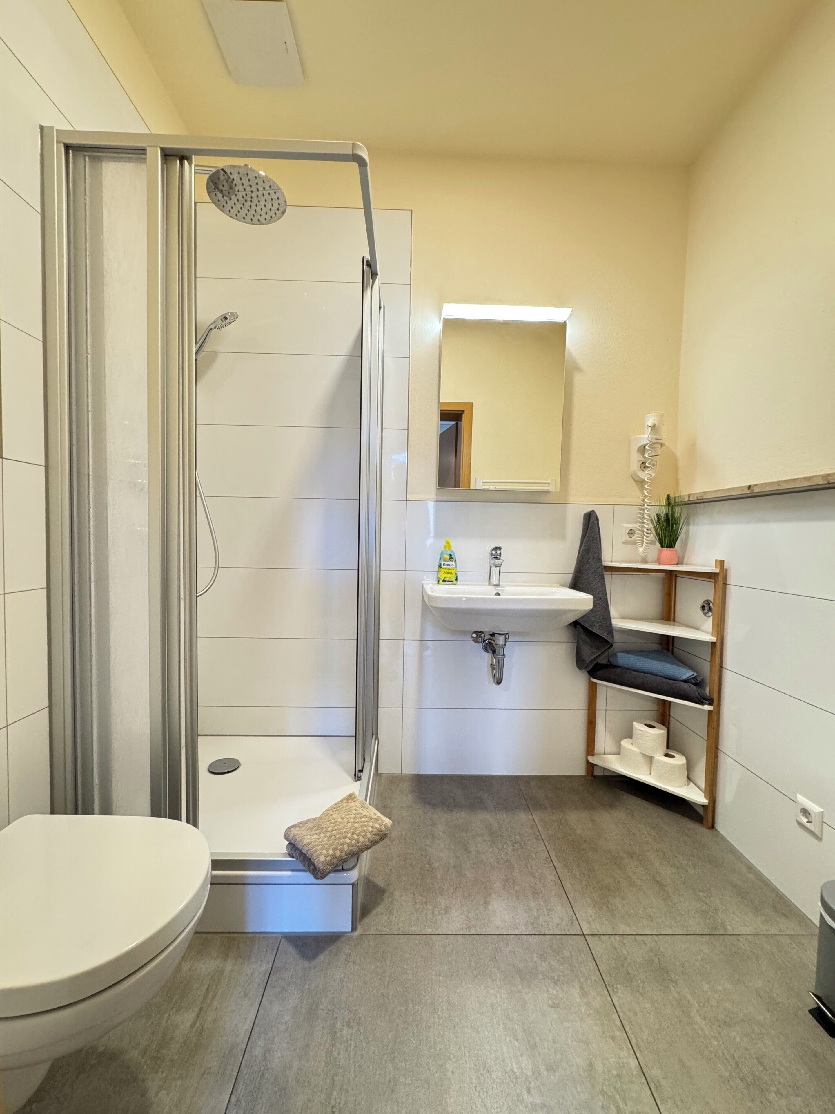 Apartment, Kitchen | Bathroom | Hair dryer, towels, toilet paper