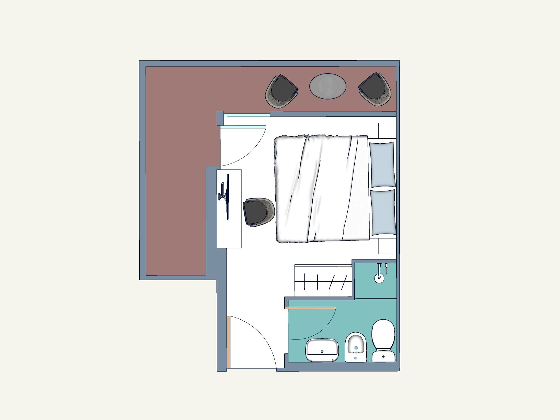 economy mini | 1 bedroom, pillow-top beds, in-room safe, blackout curtains