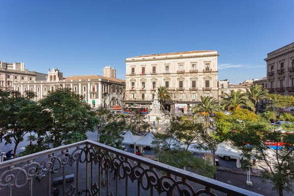 Vue sur la ville depuis l’hébergement