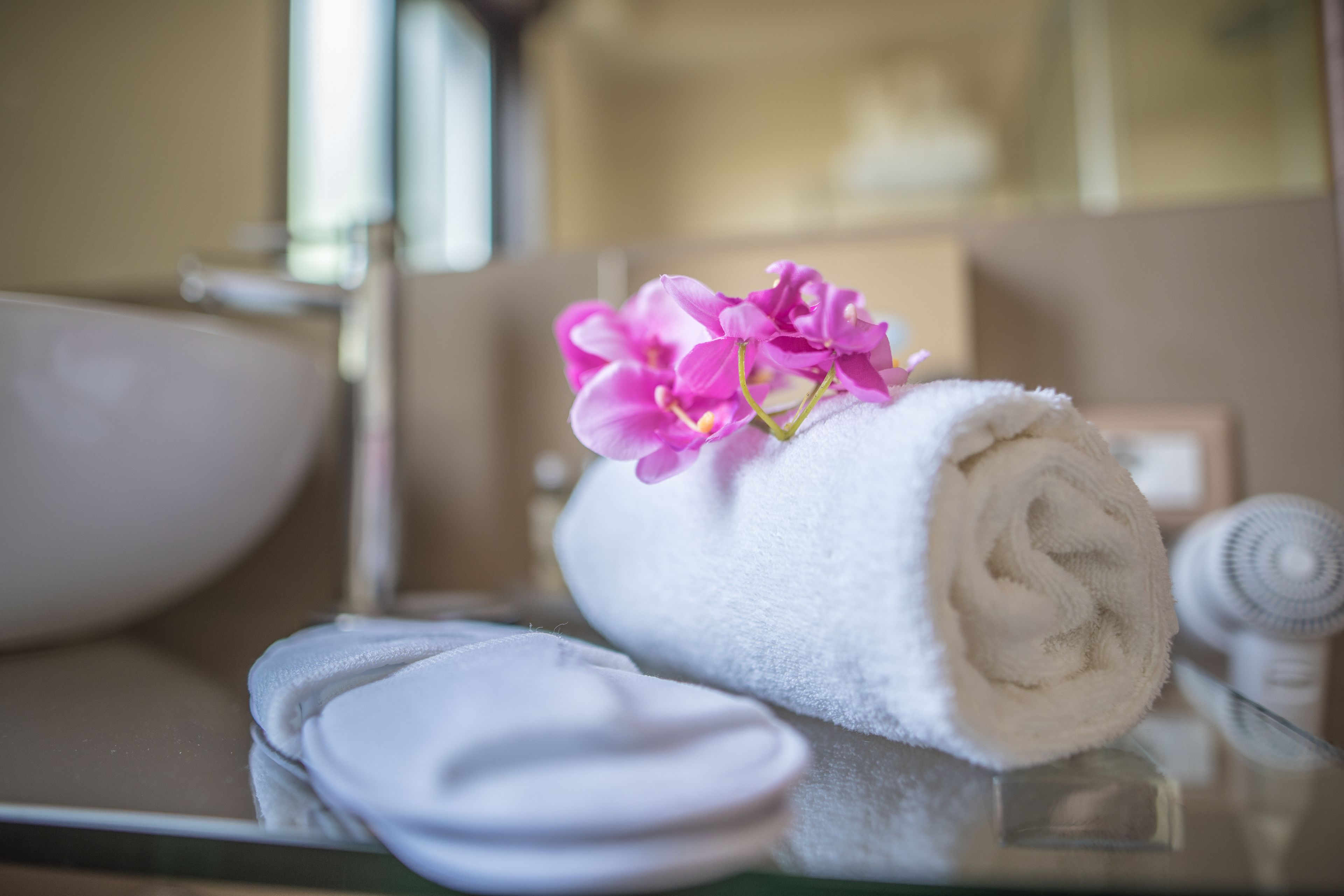 double room | bathroom | hair dryer, towels