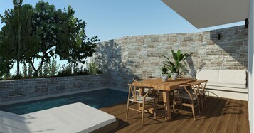 Suite Deluxe, 1 habitación, piscina privada | Piscina privada