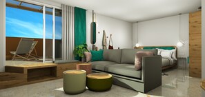 Suite junior, vistas al mar | Wifi gratis y ropa de cama