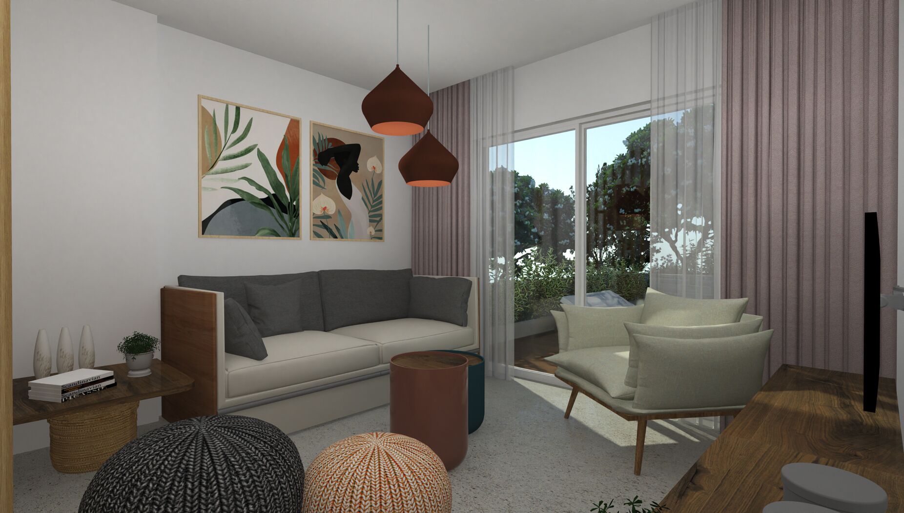 Deluxe Suite, 1 Bedroom, Private Pool | Living area