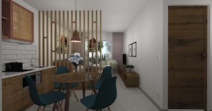 Deluxe-Suite, 1 Schlafzimmer, eigener Pool | Eigene Kochnische