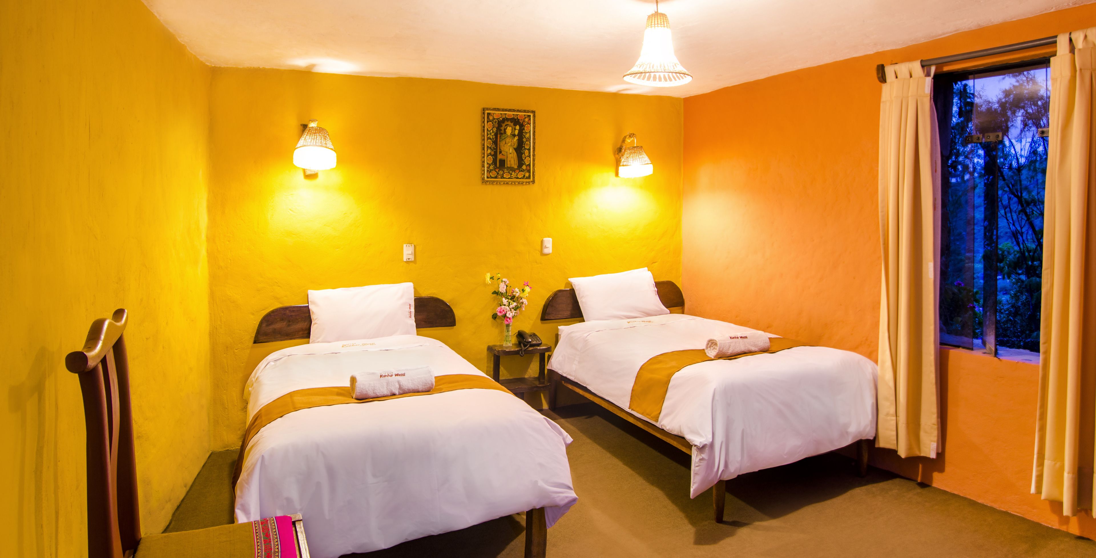 twin room | premium bedding, tempur-pedic beds, desk, soundproofing