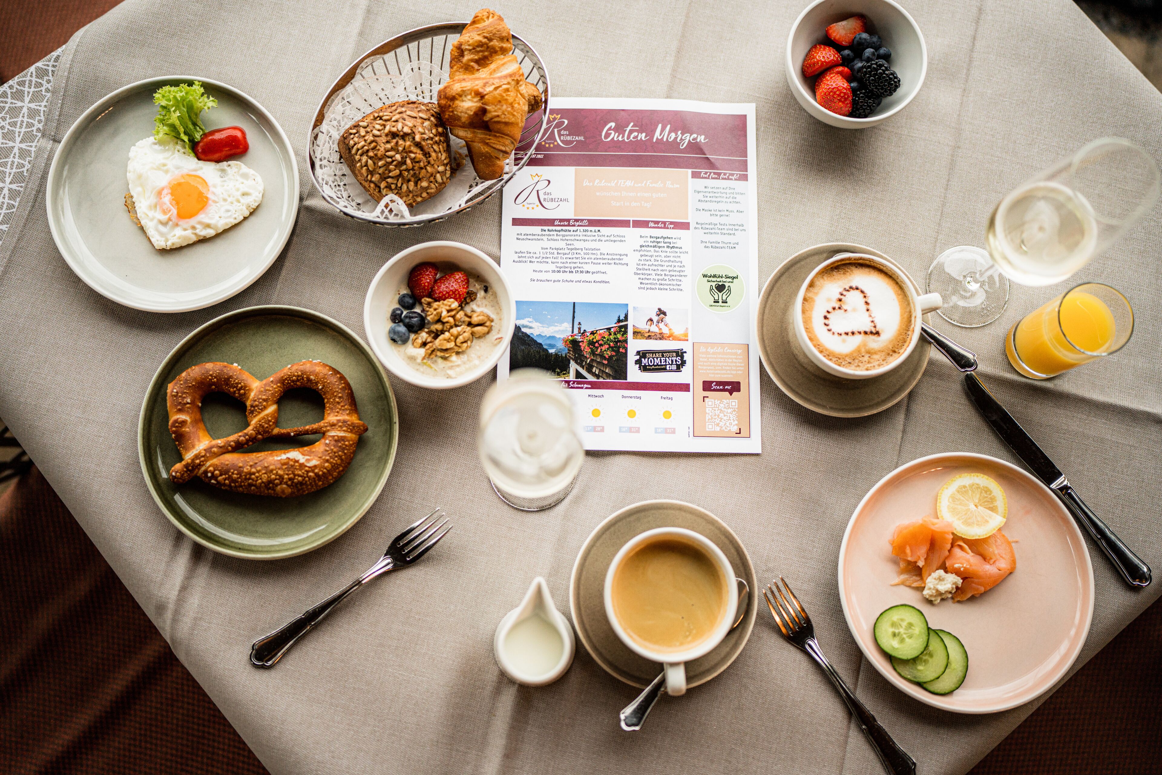 Petit déjeuner buffet compris