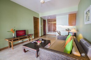 Televisión y reproductor de DVD 