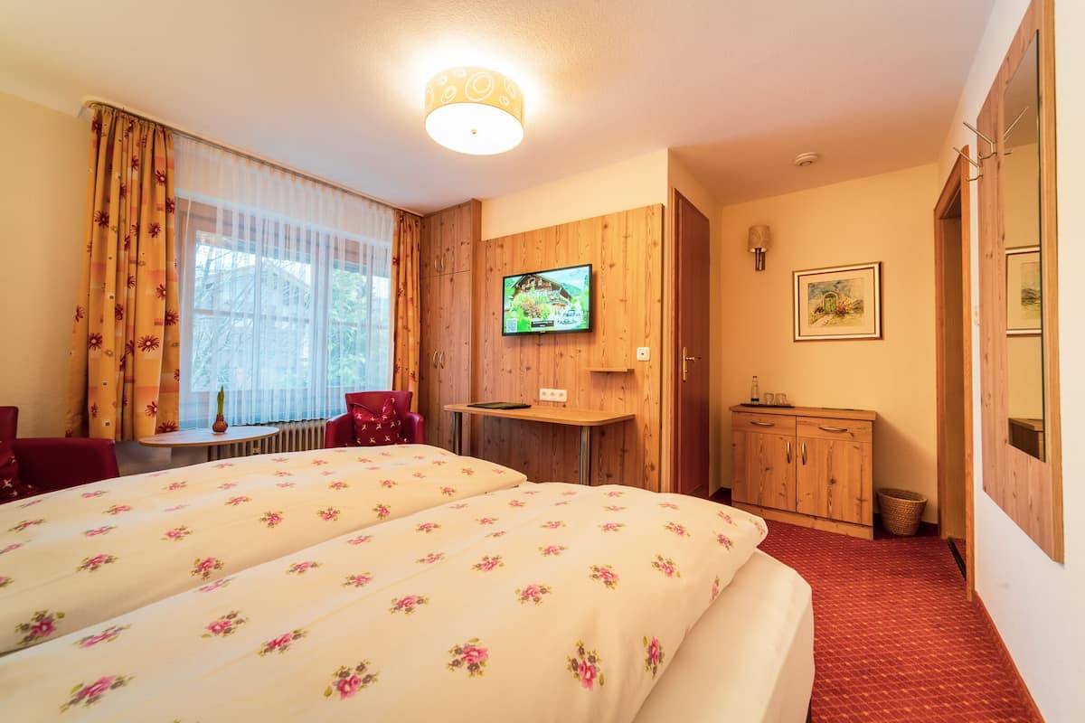 Habitación doble | Ropa de cama de alta calidad y edredón