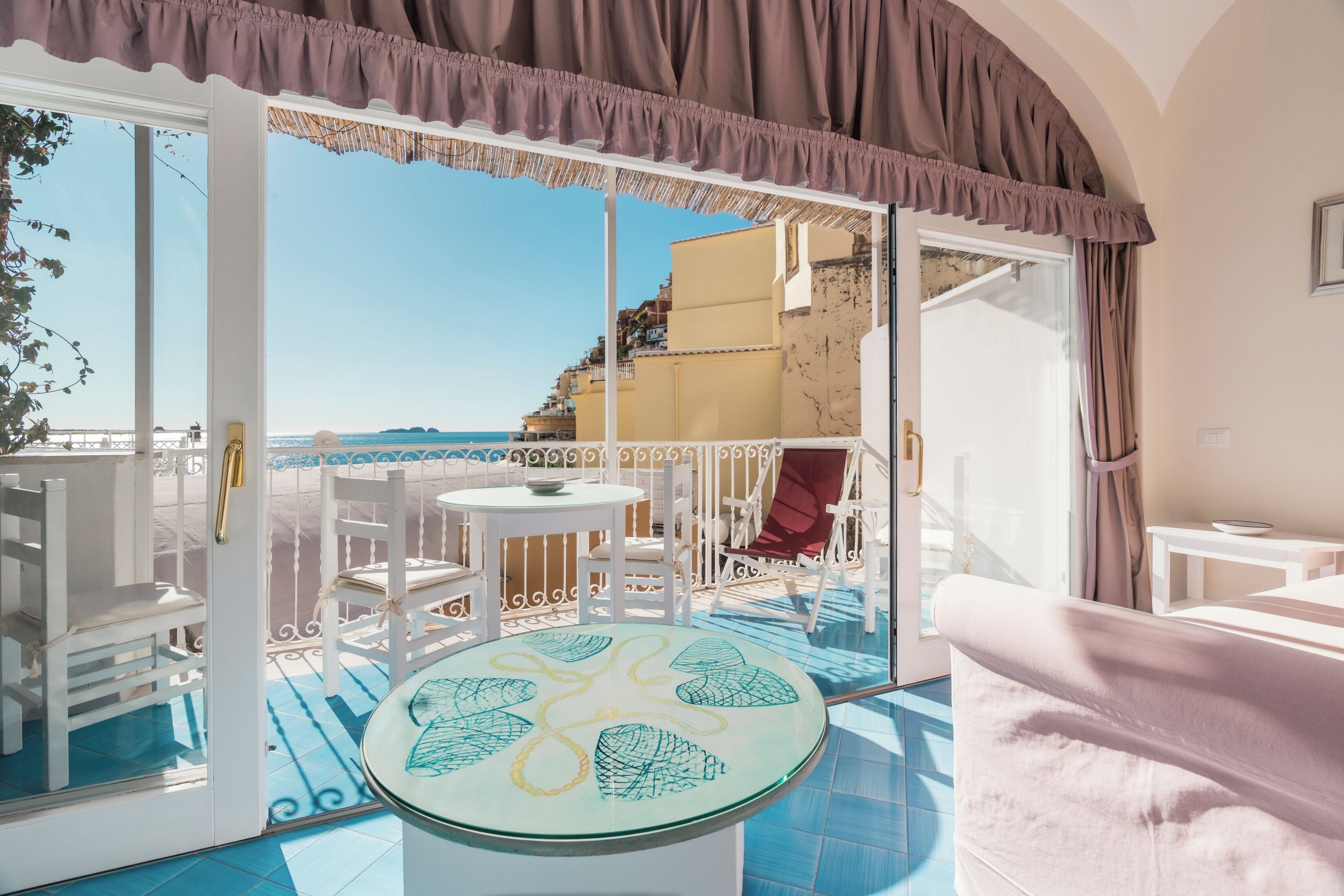 Double or Twin Room, Balcony, Partial Sea View | Frette Italian sheets, in-room safe, desk, blackout drapes