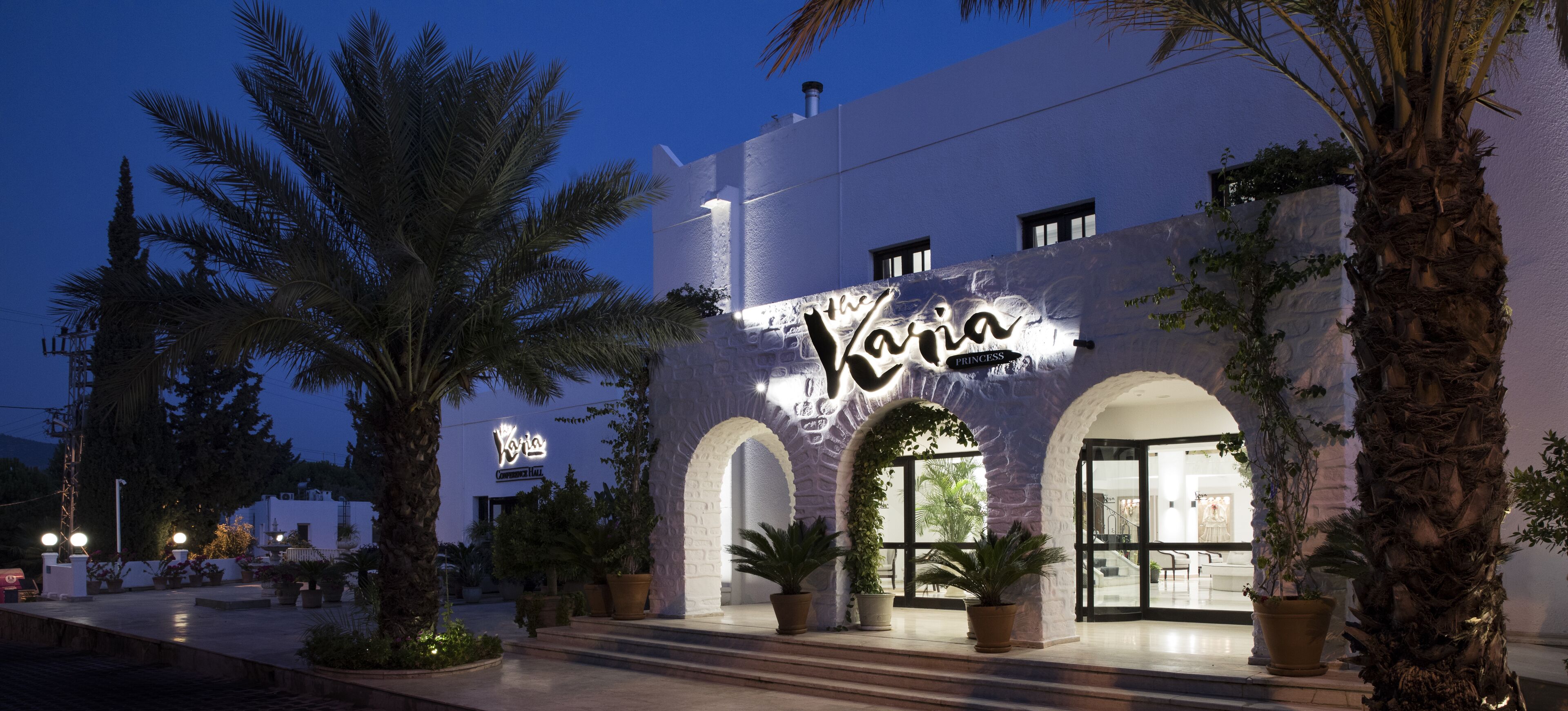 front of property – evening/night