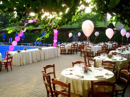 Área externa para casamento