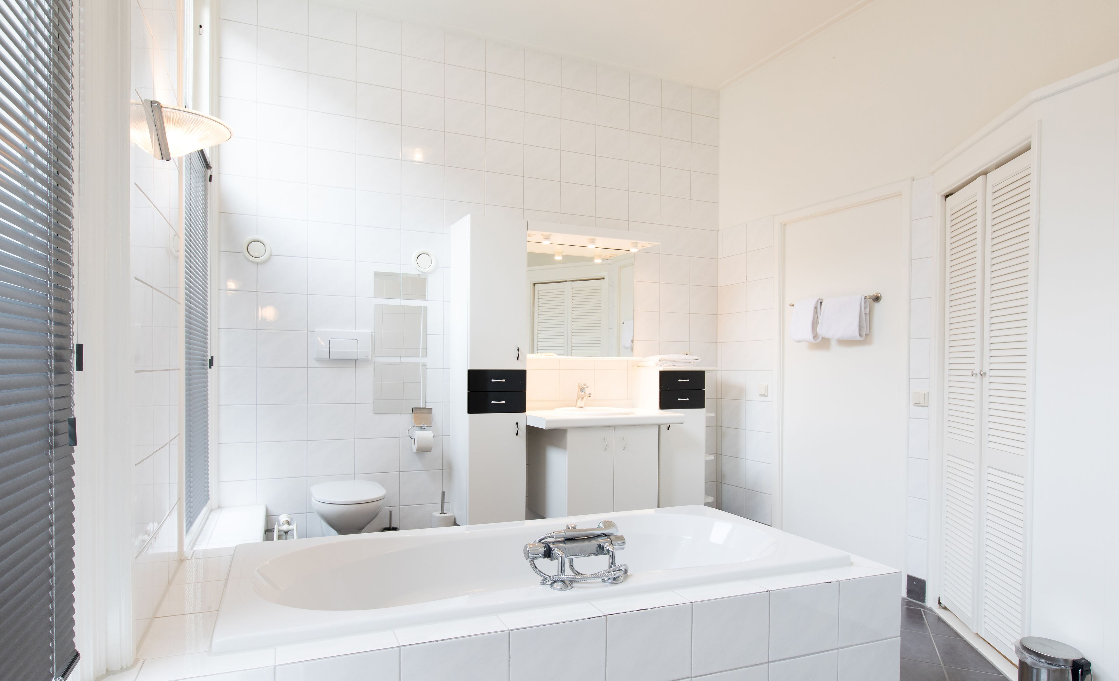 free toiletries, hair dryer, towels, soap