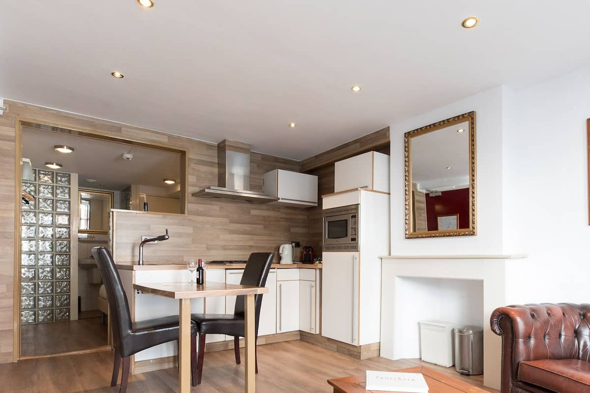 standard apartment (studio) | living room | 65-inch smart tv with digital channels