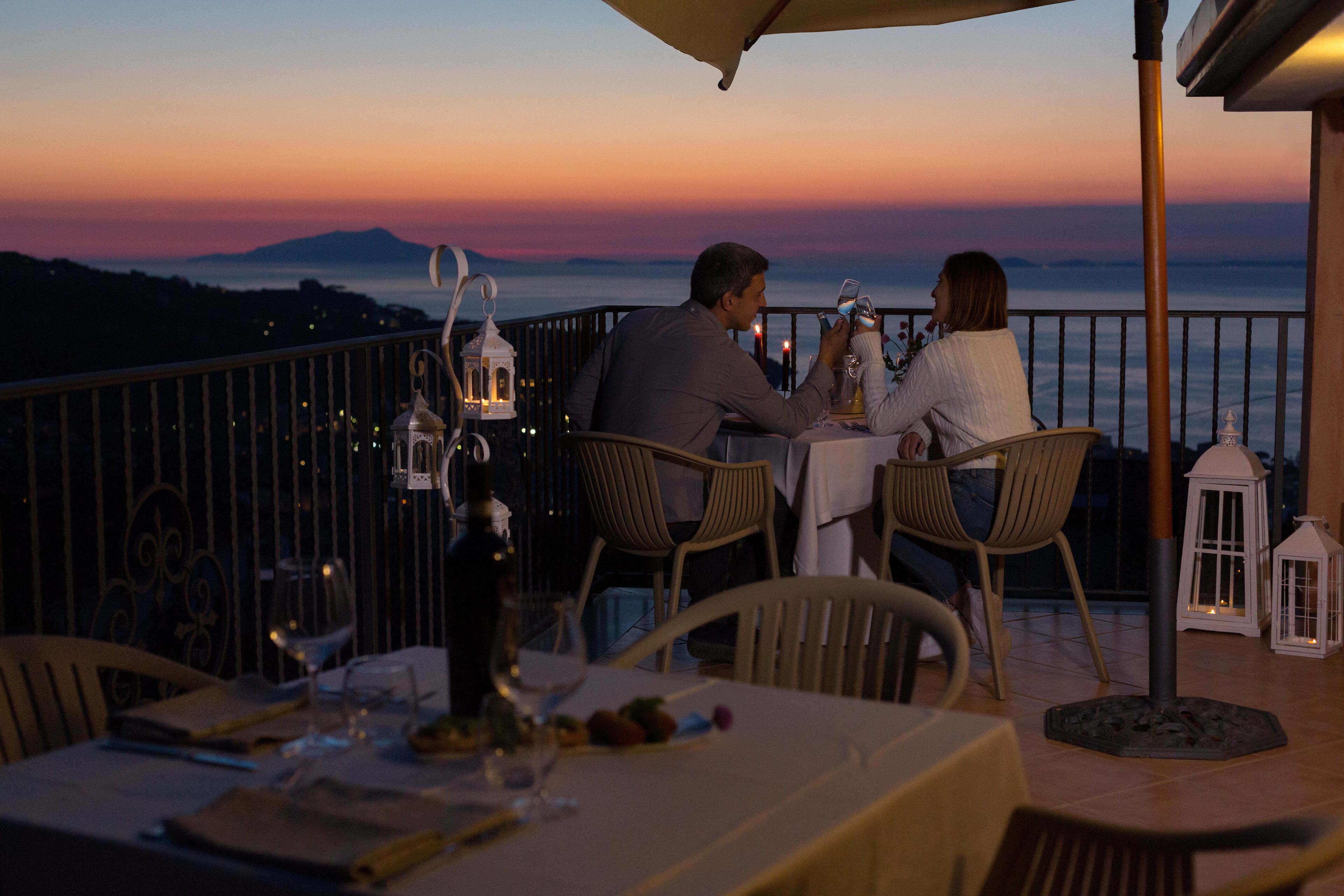 Couples dining
