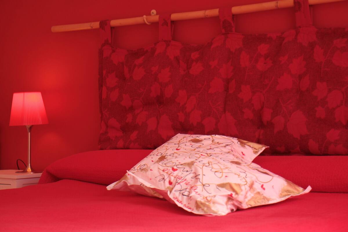 Habitación doble (external private bathroom) | Escritorio, tabla de planchar con plancha, wifi gratis y ropa de cama 