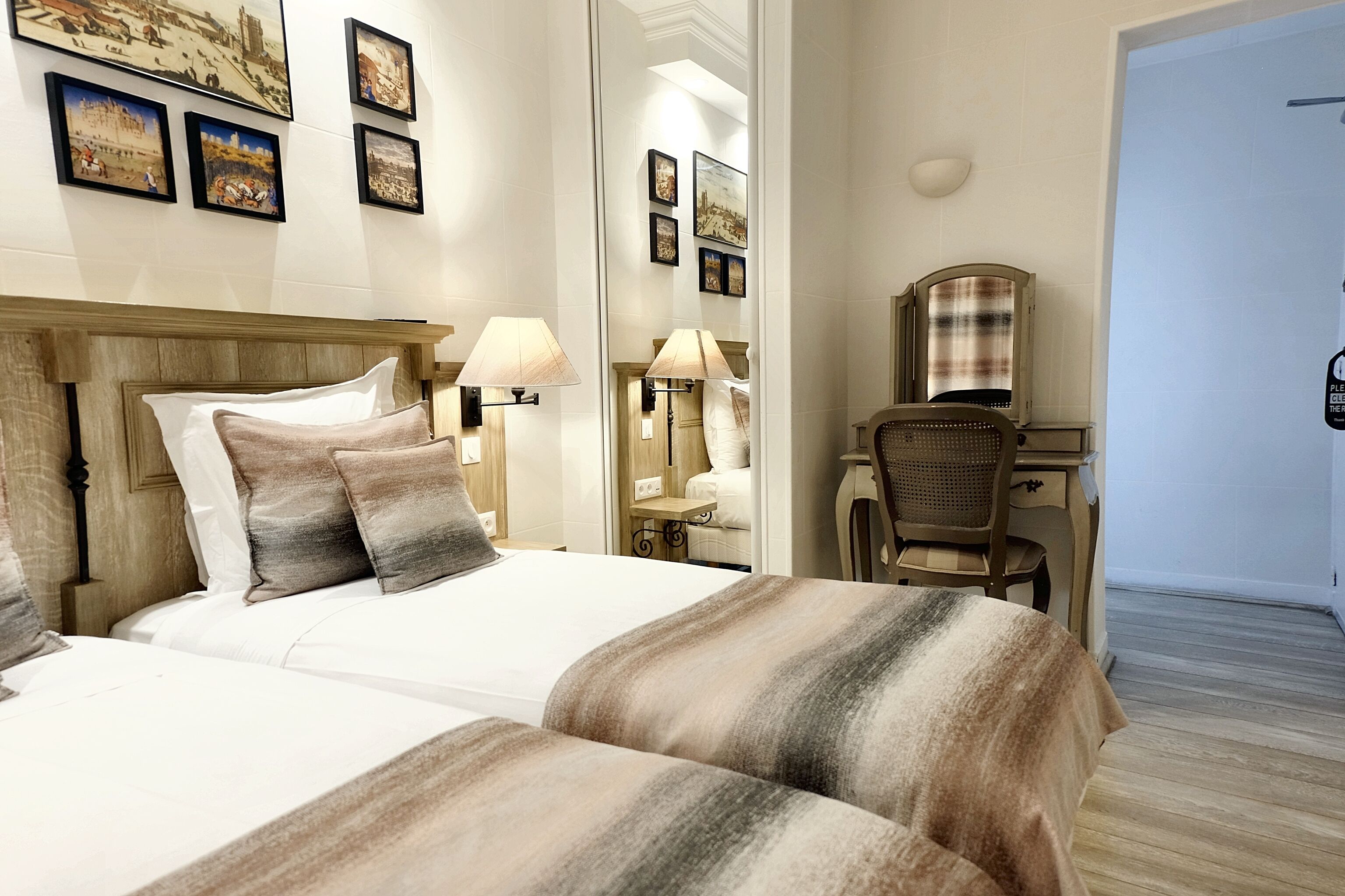 twin room | hypo-allergenic bedding, in-room safe, individually decorated, desk