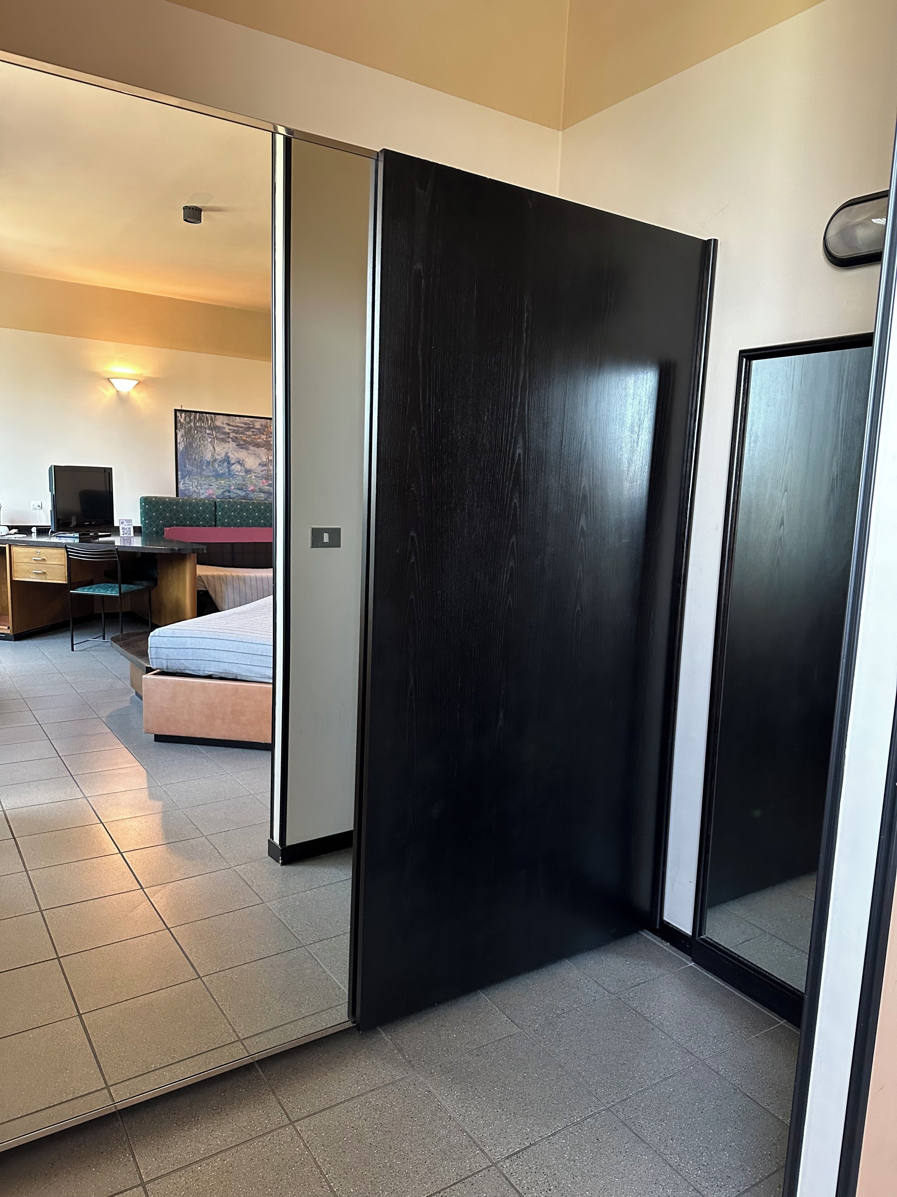 individually decorated, individually furnished, desk, blackout curtains