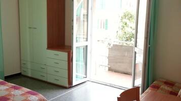 Desk, laptop workspace, blackout drapes, free WiFi