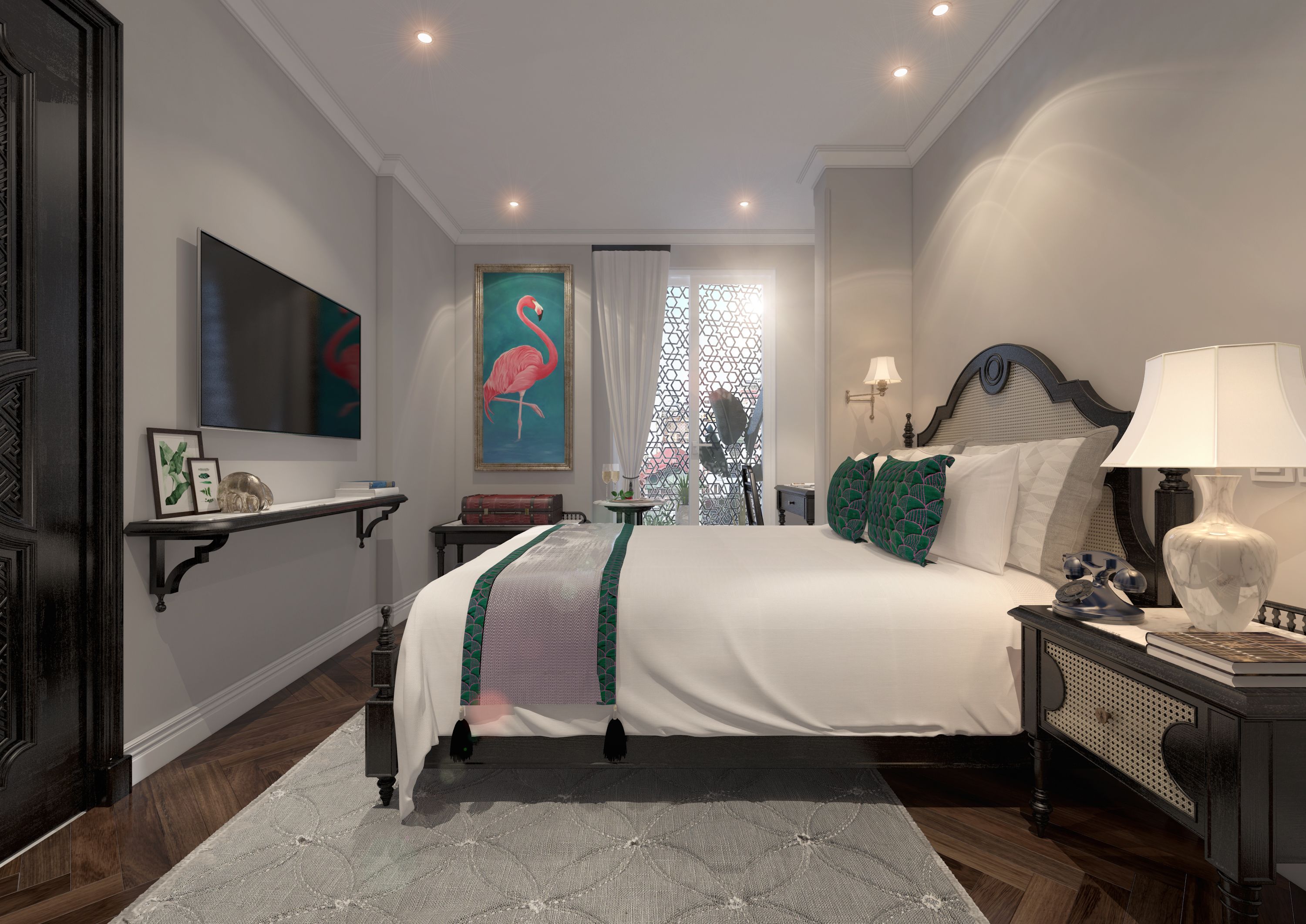 deluxe double or twin room, 1 bedroom | minibar, in-room safe, desk, soundproofing