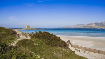 Vlak bij het strand, wit zand