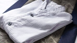 Premium bedding, memory foam beds, in-room safe, desk