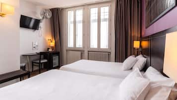 Down duvets, minibar, in-room safe, desk