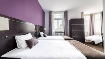 Down duvets, minibar, in-room safe, desk
