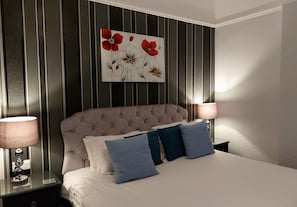 Quarto casal, 1 cama King | Roupas de cama antialérgicas, individualmente decorados