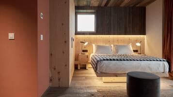 Familien-Studiosuite | Hochwertige Bettwaren, Daunenbettdecken, Pillowtop-Betten, Minibar