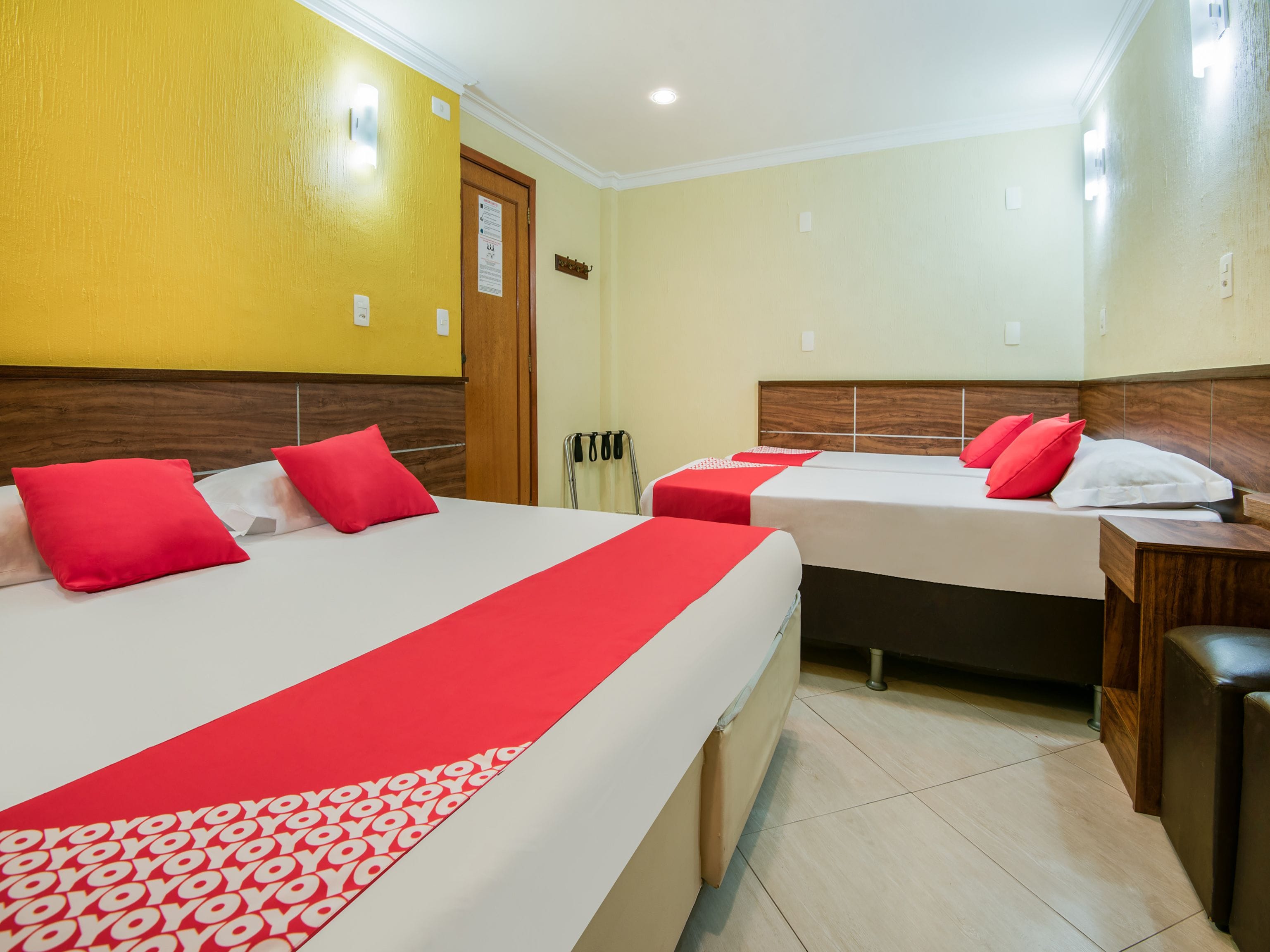 Economy Quadruple Room | Egyptian cotton sheets, premium bedding, memory foam beds, minibar