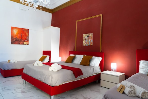 Quadruple Room | Select Comfort beds, minibar, desk, soundproofing