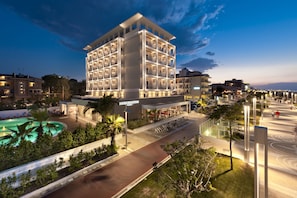 Front of property – evening/night