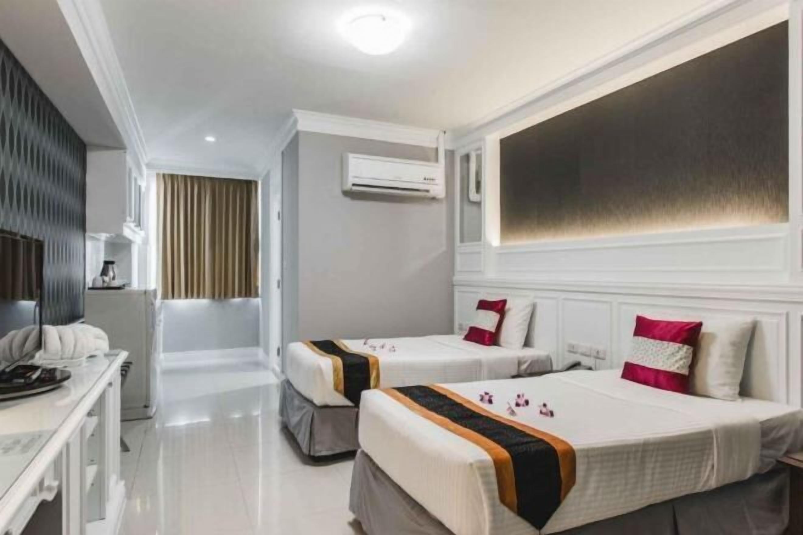 Ljudisolering, extrasängar, gratis wi-fi och sängkläder