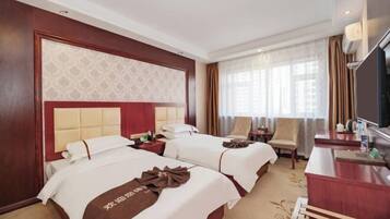 Minibar, in-room safe, desk, wired Internet