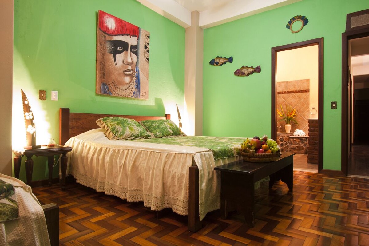 Dreibettzimmer, Stadtblick