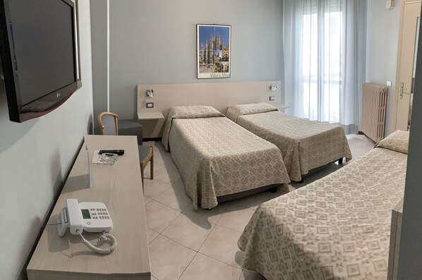 Habitación triple | Wifi gratis y ropa de cama 